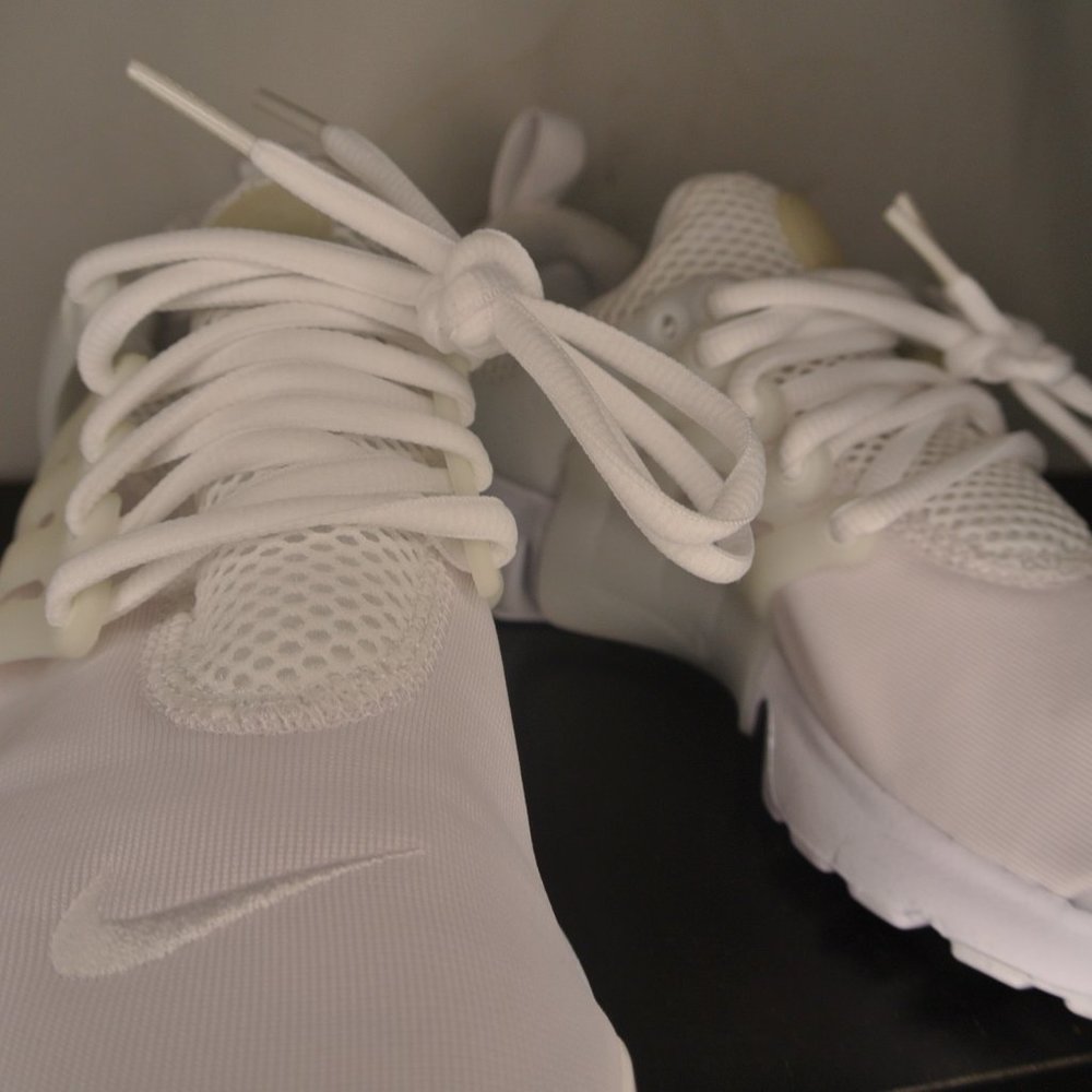 Nike Air Presto GS Triple White 833875-100 size 5Y / Women's 6.5 New - Picture 8 of 11